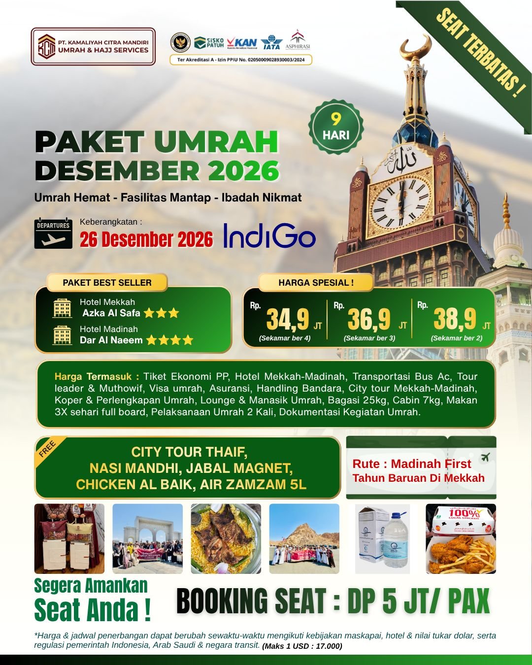 Paket Umrah Desember 2026