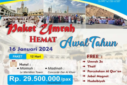 Umrah Hemat Januari 2024 KCM