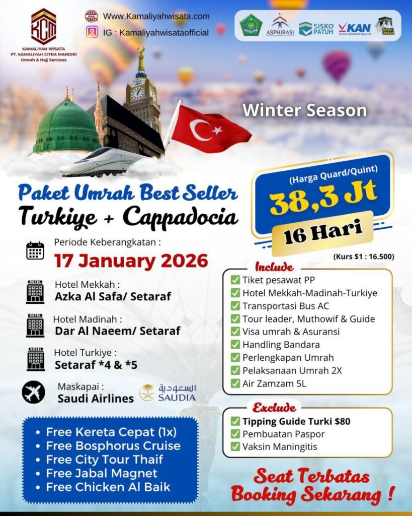 umrah 17 januari 2026 KCM