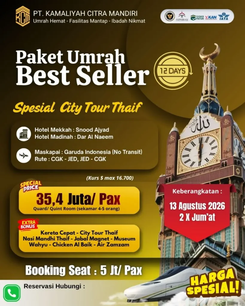 umrah agustus kcm