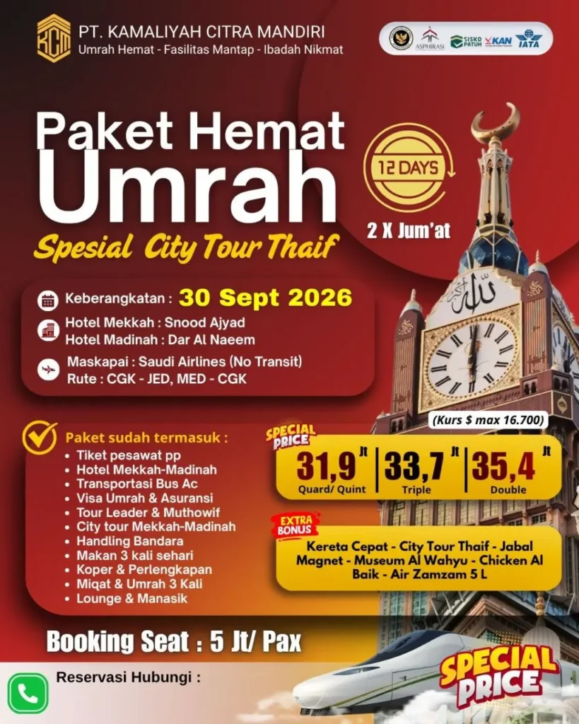umrah kcm september 2026