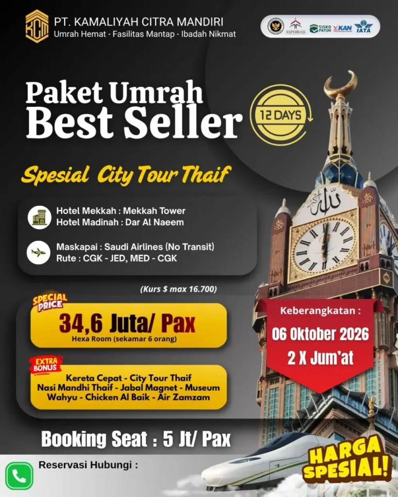 umrah kcm oktober 2026